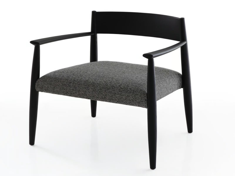 GHIACCIO - Wooden armchair by Porro