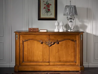 CAPRICCI - Solid wood sideboard with doors by Prestige
