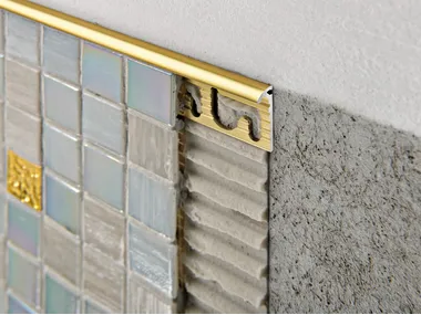 PROJOLLY Low Thicknesses - Aluminium edge profile for walls by Progress Profiles