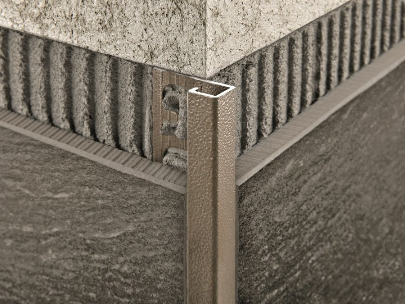 PROJOLLY SQUARE ALUMINIUM - Aluminium edge profile for walls by Progress Profiles