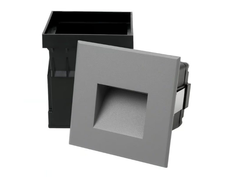 REC 100 - LED wall-mounted outdoor powder coated aluminium steplight by PROLED