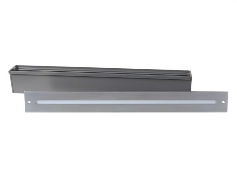 REC LINE L MONO - LED wall-mounted outdoor powder coated aluminium steplight by PROLED