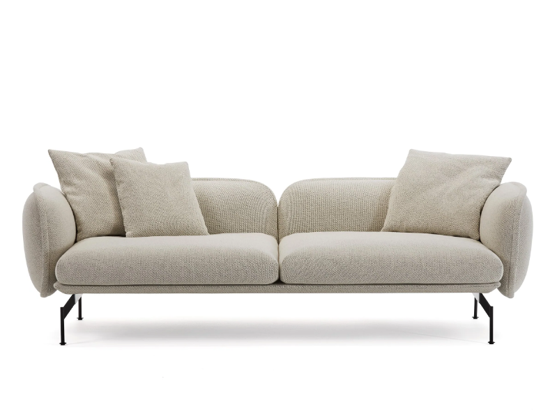 ECHO - 3 seater fabric sofa with removable cover by Prostoria