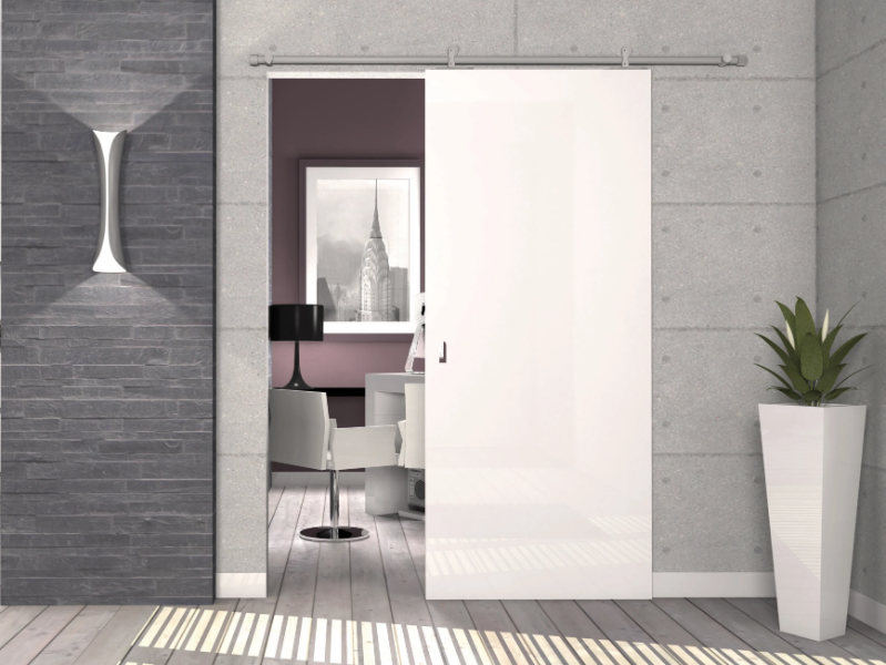 KIT LAURA - Anodized aluminium sliding door track by PROTEK®