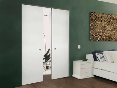 LINEAR® DOUBLE - Counter frame for flush-fitting doors for double sliding doors by PROTEK®