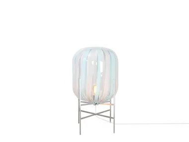 ODA STRIPES - Blown glass floor lamp by Pulpo