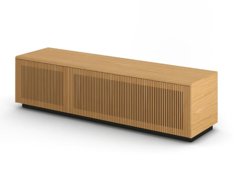 MALMÖ TECHNIC - Wooden TV cabinet with flap doors by Punt