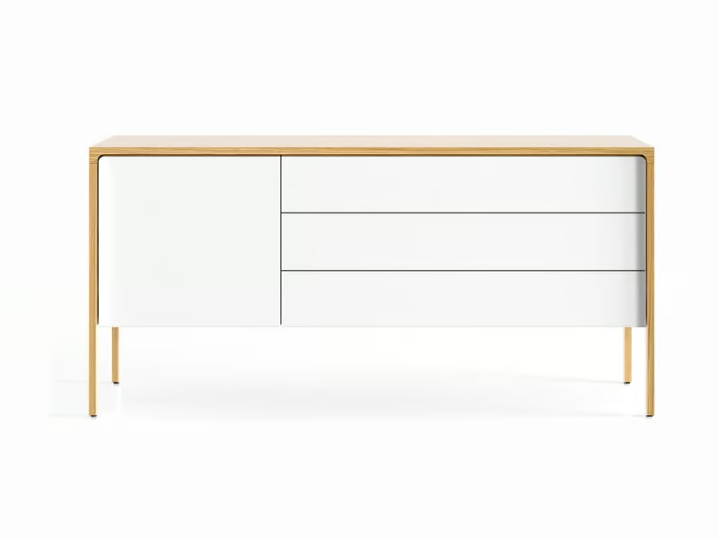 TACTILE - Wooden sideboard with doors by Punt