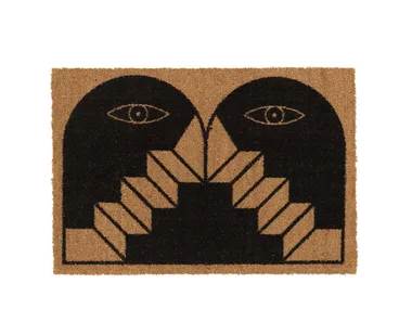 STAIRWAYS TO HELL - Rectangular coconut doormat by Qeeboo