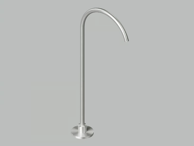 BV4200 - Floor standing stainless steel bathtub spout by Quadrodesign