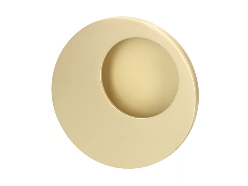 KYOTO - Recessed brass door handle by Quincalux