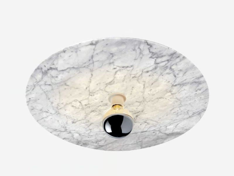 VENUS - Handmade Carrara marble ceiling light by RADAR INTERIOR