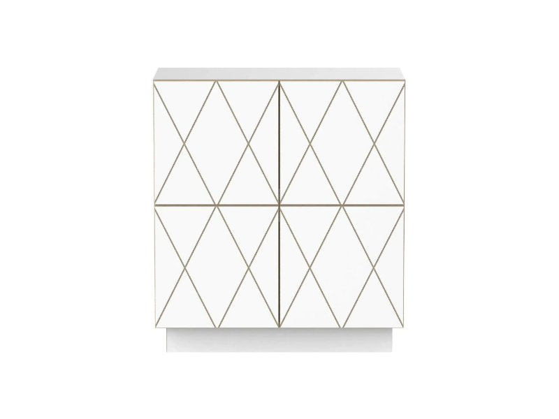 ROMB - Birch highboard with doors by Radis