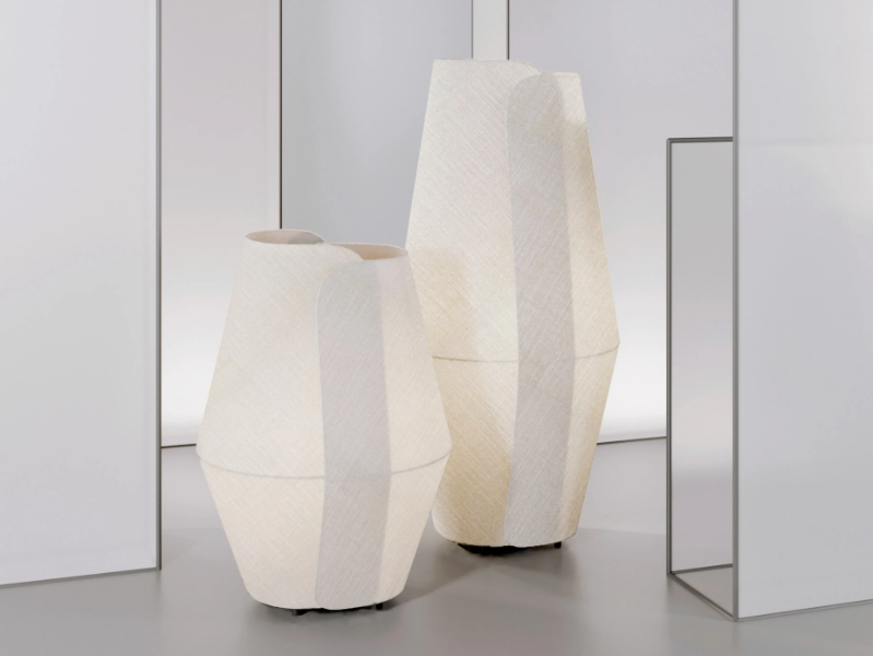 VOLUTE - Fabric floor lamp by Rakumba