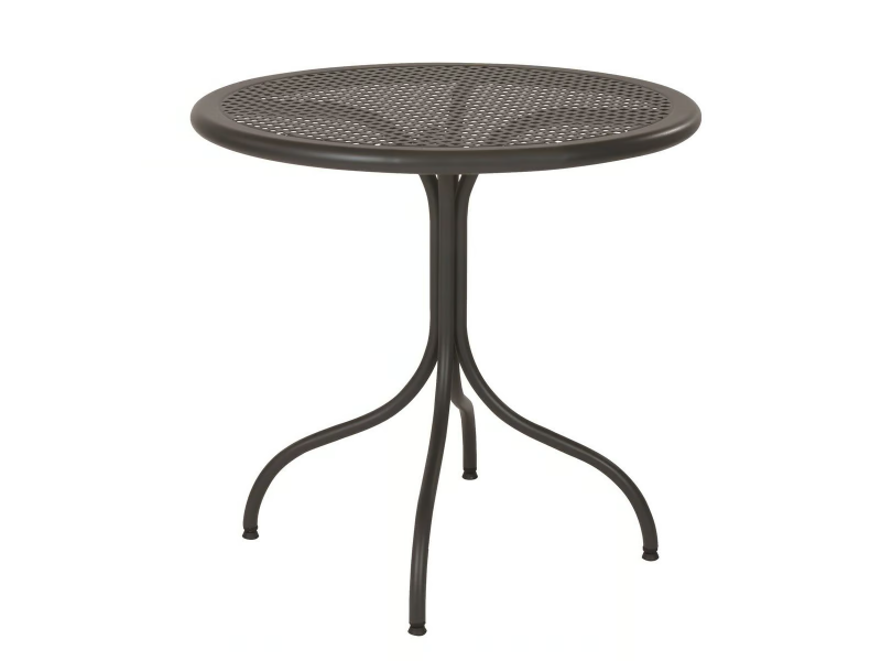 BISTROT - Round perforated metal garden table by RD Italia