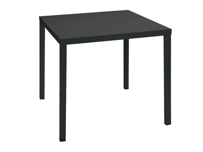DORIO - Square stackable galvanized steel garden table by RD Italia