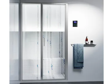 STEAM PL - Niche steam shower cabin with hinged door by RELAX