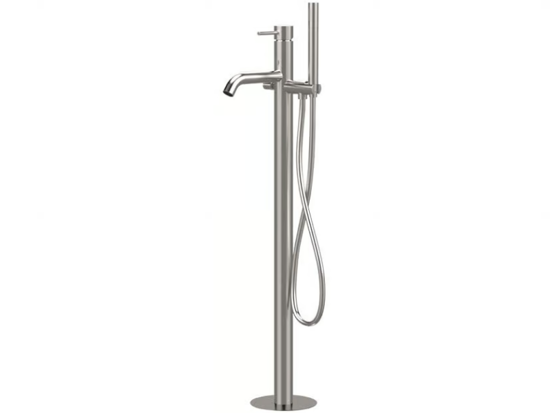 X STYLE INOX - Floor standing bathtub mixer with hand shower by Remer Rubinetterie