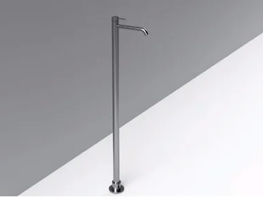 MAE - Contemporary style floor standing single handle stainless steel washbasin mixer by Rexa