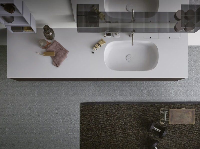 MOODE - Inset Corian® washbasin by Rexa