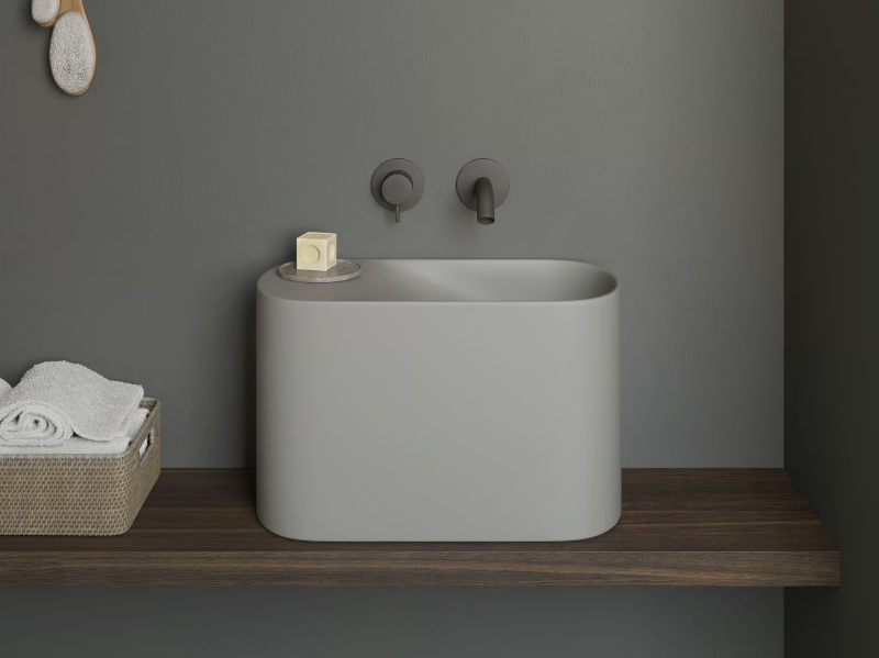 P'TIT - Countertop Korakril™ handrinse basin by Rexa