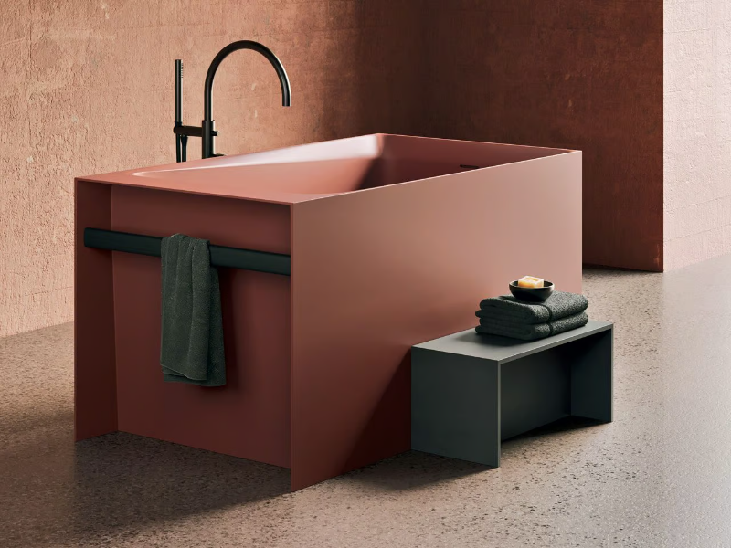 ZEN - Seated Korakril™ bathtub by Rexa