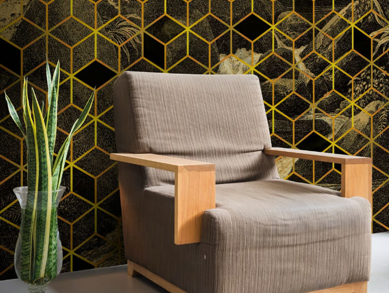 CUBE ILLUSION - Geometric panoramic wallpaper by Rimura