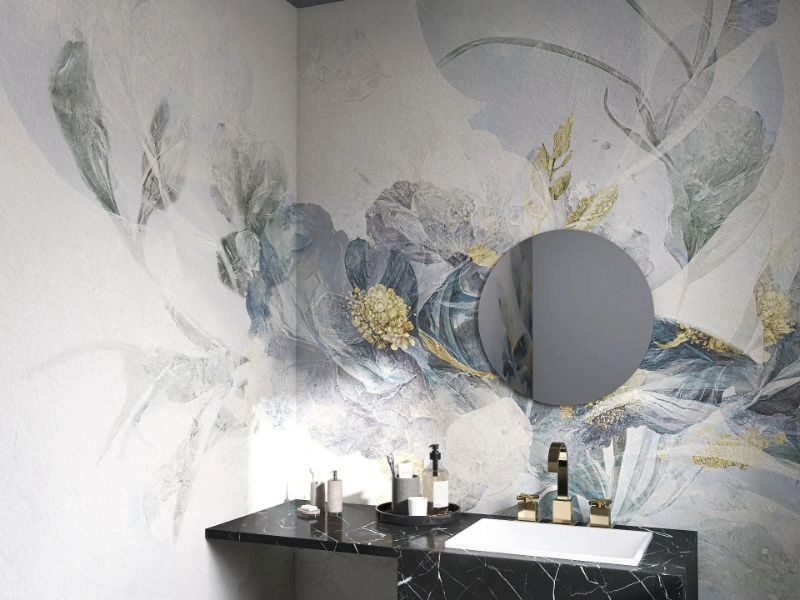 EDESIA - Wallpaper with floral pattern by Rimura