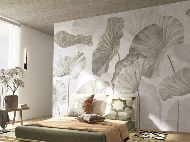 NELUMBO - Wallpaper with floral pattern by Rimura