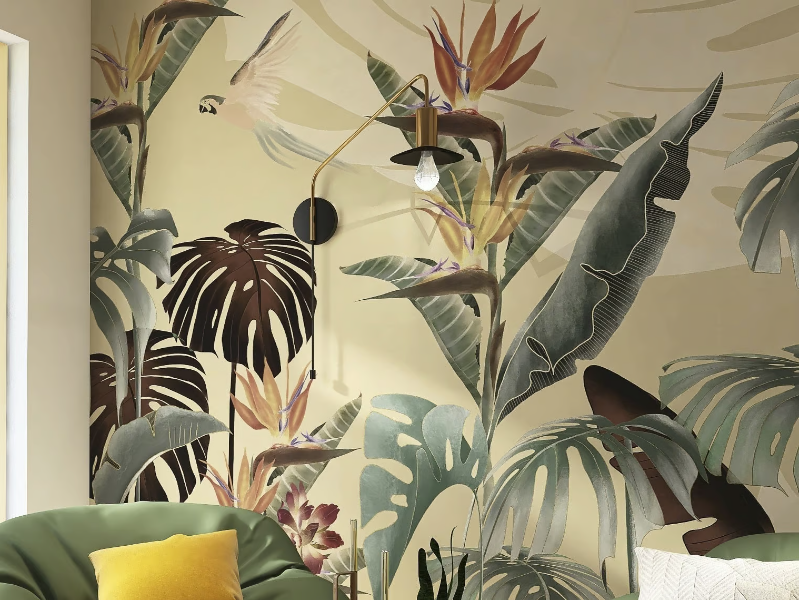 PARADISE - Wallpaper with floral pattern by Rimura