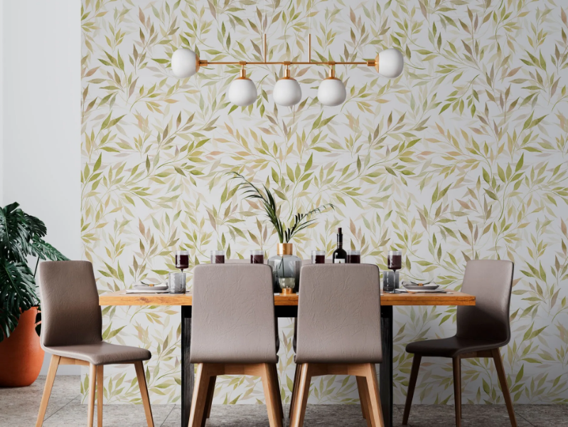 VENUSTA - Panoramic wallpaper with floral pattern by Rimura