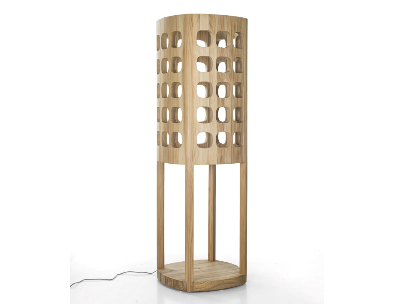 FORELLA - LED solid wood floor lamp by Riva 1920