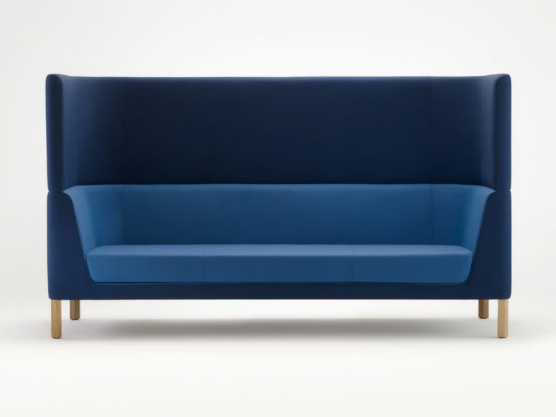 TAILORED - High-back fabric sofa by Ross Gardam