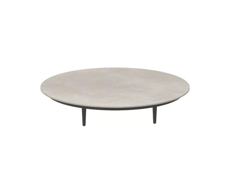 ORGANIX LOUNGE - Low ceramic garden side table by Royal Botania