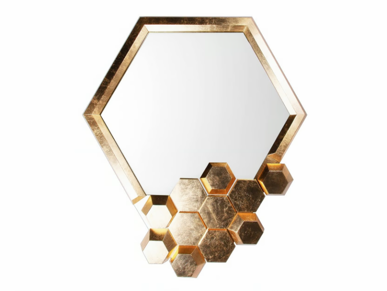 HONEYCOMB - Wall-mounted hexagonal mirror by ROYAL STRANGER