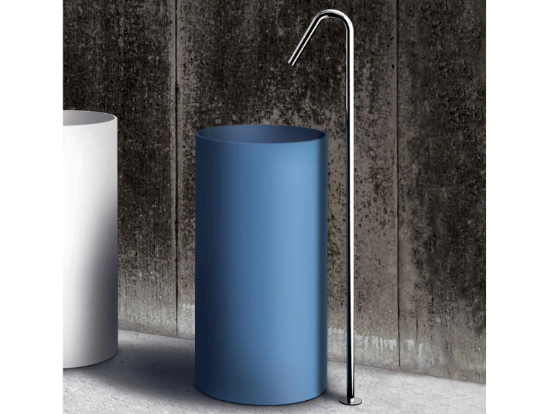 MY FUTURE - 5171 - Floor standing chromed brass sink spout by Rubinetteria Giulini