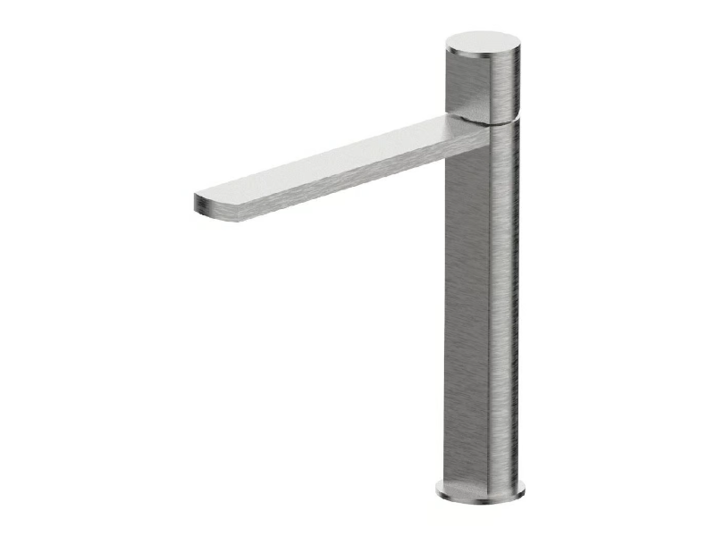 BORGIA 89040A - Countertop single handle stainless steel washbasin tap by Rubinetterie Frattini