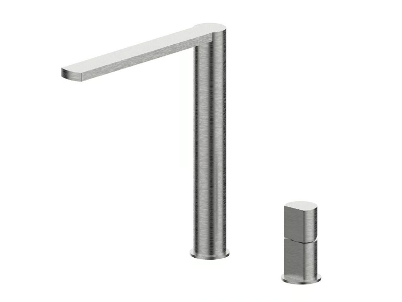 BORGIA 89058B - Countertop stainless steel washbasin mixer by Rubinetterie Frattini