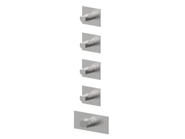 BORGIA 89760V4 - 5 hole thermostatic stainless steel shower mixer by Rubinetterie Frattini