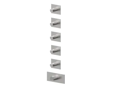 BORGIA 89760V5 - 6 hole thermostatic stainless steel shower mixer by Rubinetterie Frattini
