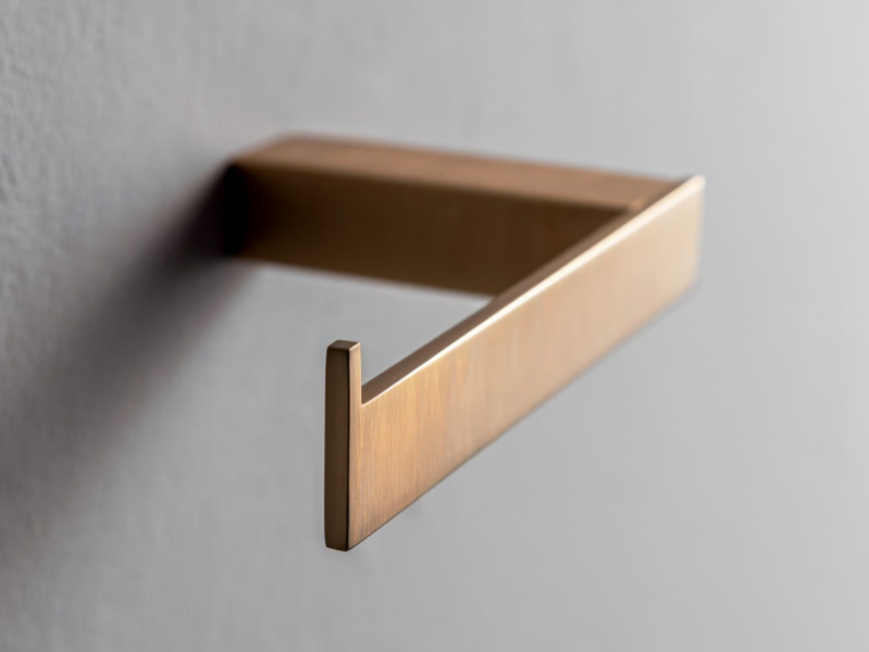 TAG - Brass toilet roll holder by Rubinetterie Treemme