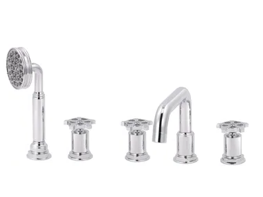 FLAMANT FACTORY - 5 hole bathtub set with hand shower by RVB