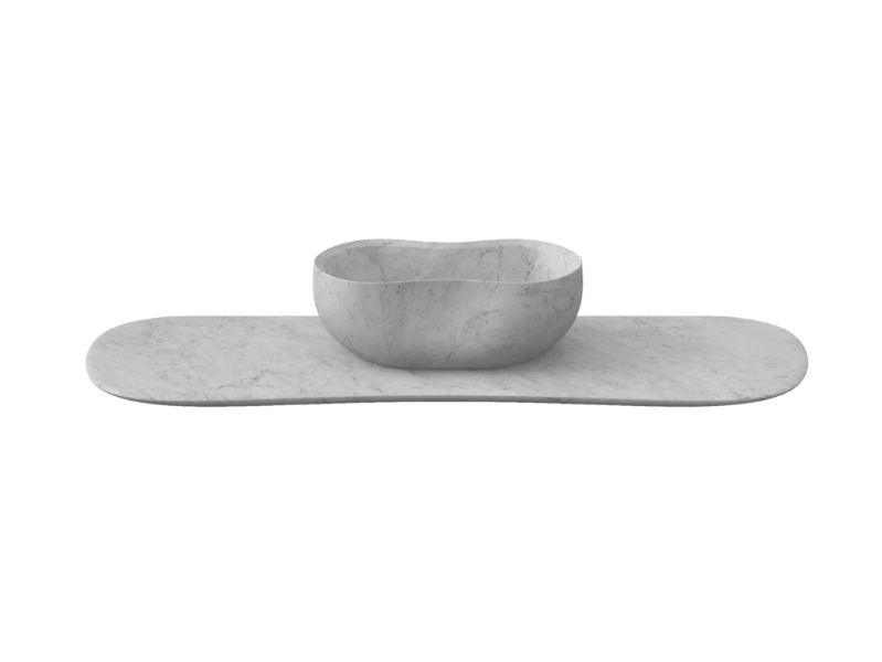 ANIMA - Marble washbasin countertop by Salvatori