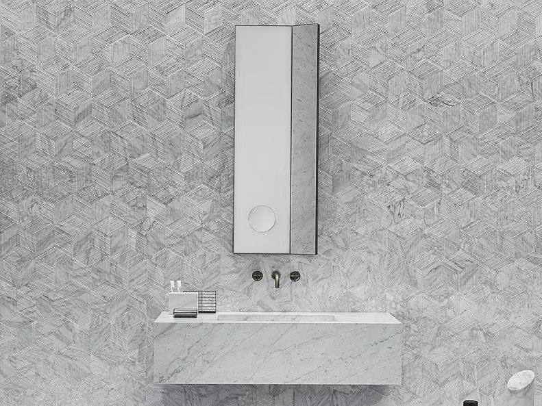 ARCHIMEDE - Rectangular wall-mounted mirror by Salvatori