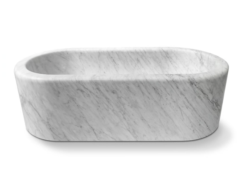 BALNEA - Freestanding marble bathtub by Salvatori