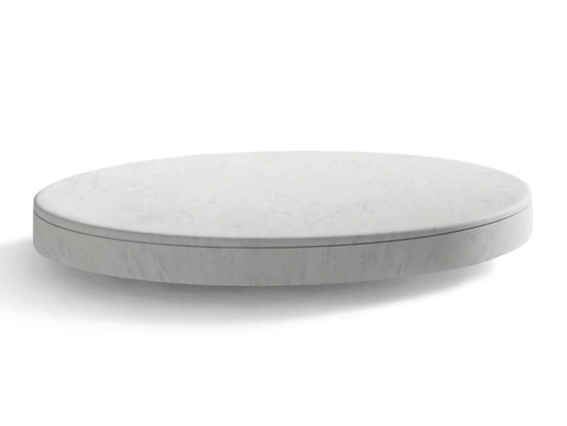 OMPHALOS - Low round stone coffee table by Salvatori