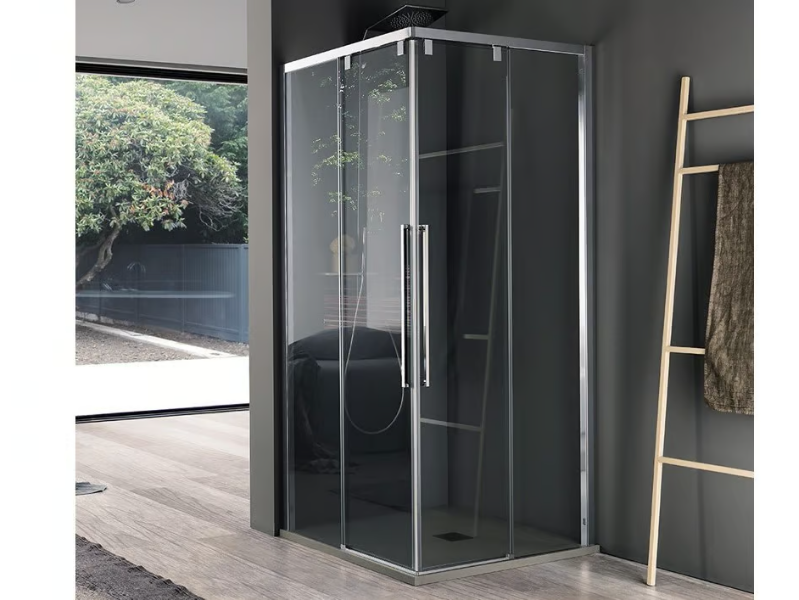 ACRUX - Crystal shower cabin with hinged door by Samo