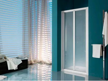 AMERICA - Niche shower cabin with tray with folding door by Samo