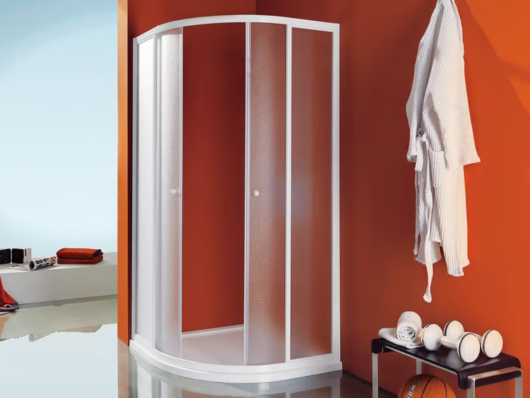 CIAO - Corner semicircular shower cabin with tray by Samo