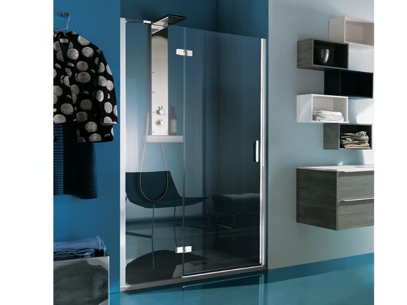 GRAND POLARIS - Niche rectangular shower cabin with hinged door by Samo